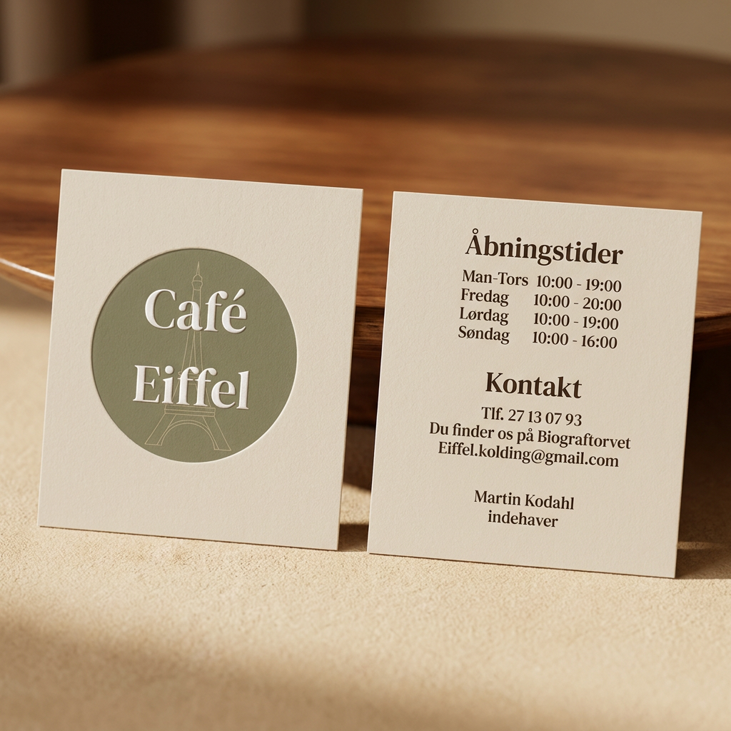 Visitkort billede kontakt info